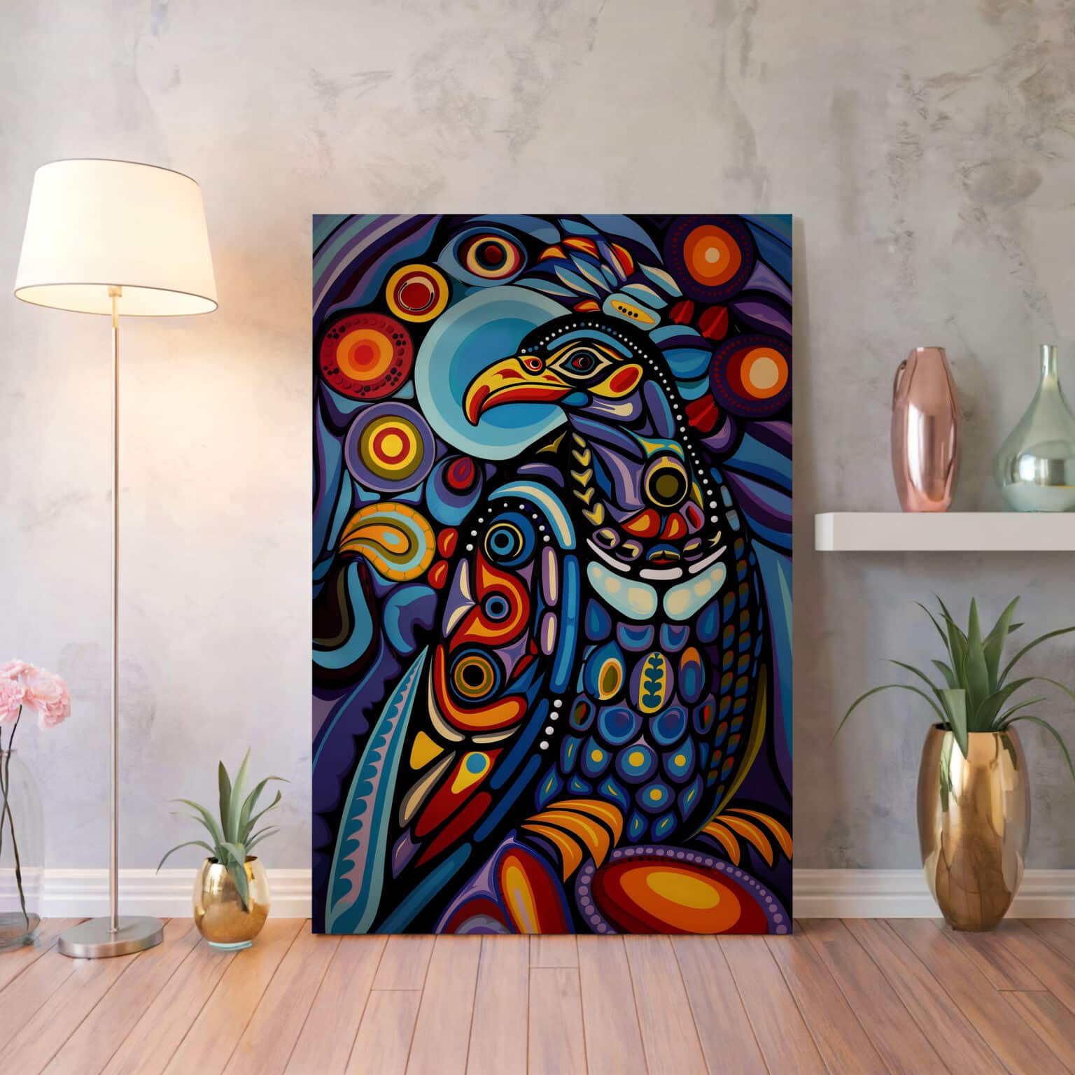 Eagle Print Canvas – Canadian Aboriginal Inspired Art