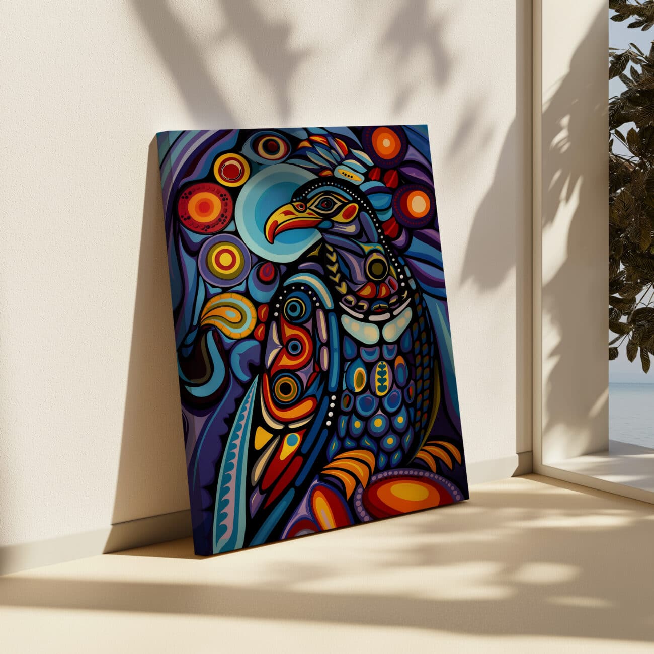 Eagle Print Canvas – Canadian Aboriginal Inspired Art