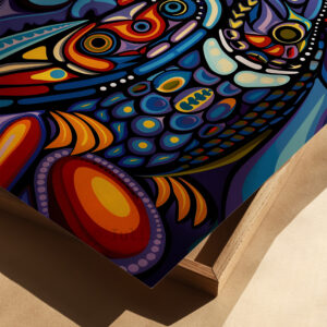 Colorful Eagle Wall Art – First Nations Inspired Design