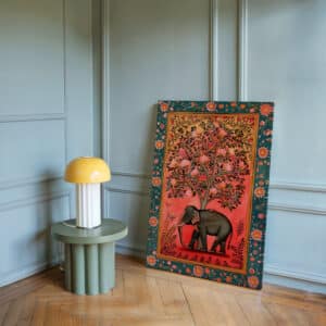 Vibrant Pink Elephant Canvas Print, Colorful Madhubani & Indian Folk Art Style Wall Decor for Living Room, Unique Gift for Art Lovers - photo #6