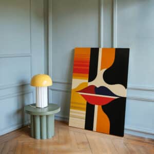 Lips Bauhaus Inspired Canvas, Decorative Mid Century Wall Art For Stylish Home Accents, Ideal Print Artwork Gift for Art Lovers and Trendy Spaces - photo #6