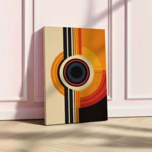 Abstract Geometric Eye Canvas Wall Art, Bauhaus-Inspired Mid Century Modern Design Print for Modern Wall Décor, Perfect Art Gift for Art Lovers - photo #9