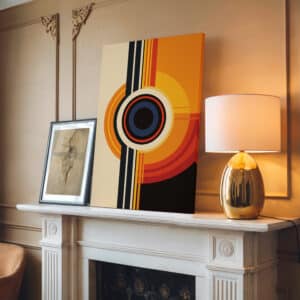 Abstract Geometric Eye Canvas Wall Art, Bauhaus-Inspired Mid Century Modern Design Print for Modern Wall Décor, Perfect Art Gift for Art Lovers - photo #1
