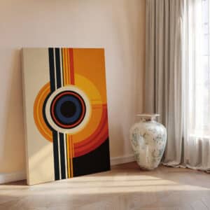 Abstract Geometric Eye Canvas Wall Art, Bauhaus-Inspired Mid Century Modern Design Print for Modern Wall Décor, Perfect Art Gift for Art Lovers - photo #4