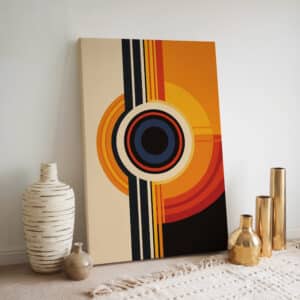 Abstract Geometric Eye Canvas Wall Art, Bauhaus-Inspired Mid Century Modern Design Print for Modern Wall Décor, Perfect Art Gift for Art Lovers - photo #2