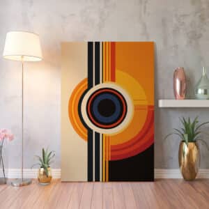 Abstract Geometric Eye Canvas Wall Art, Bauhaus-Inspired Mid Century Modern Design Print for Modern Wall Décor, Perfect Art Gift for Art Lovers - photo #5