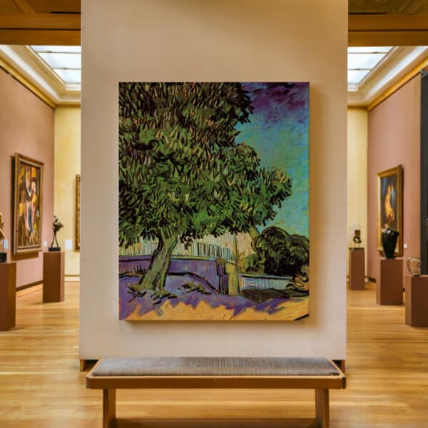 Vincent Van Gogh Artwork Canvas, Chestnut Trees in Blossom Timeless Impressionist Art Reproduction Print for Living Room, Housewarming Gift