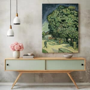 Chestnut Trees in Blossom by Vincent Van Gogh Canvas, Stunning Art Reproduction Print for Gallery Wall and Impressionist Housewarming Gift - photo #1