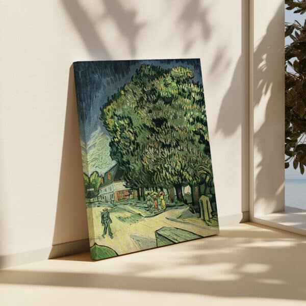 Chestnut Trees in Blossom by Vincent Van Gogh Canvas, Stunning Art Reproduction Print for Gallery Wall and Impressionist Housewarming Gift