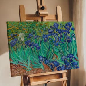 Vincent Van Gogh Irises Canvas, Beautiful Impressionist Art Reproduction for Floral Gallery Wall Decor, Stunning Fine Art Print Ready to Hang