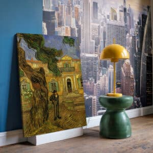 Pine Trees with Figure in the Garden of Saint-Paul Hospital by Vincent Van Gogh Artwork, Classic Canvas Fine Art Reproduction for Wall Decor - photo #2