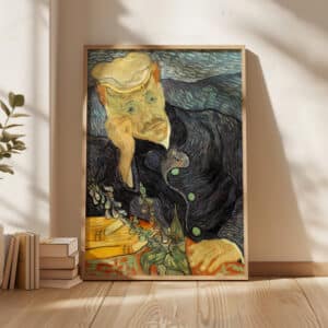 Vincent Van Gogh Portrait of Dr. Gachet Print, Framed Impressionist Wall Art Reproduction for Living Room and Office Décor, Stunning Gift Idea - photo #15