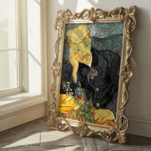 Vincent Van Gogh Portrait of Dr. Gachet Print, Framed Impressionist Wall Art Reproduction for Living Room and Office Décor, Stunning Gift Idea - photo #6