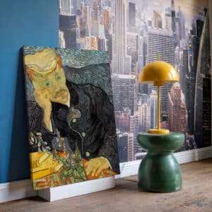 Portrait of Dr. Gachet by Vincent Van Gogh Wall Art, Classic Canvas Print Art Reproduction for Gallery Wall, Thoughtful Housewarming Gift