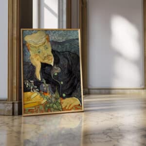 Vincent Van Gogh Portrait of Dr. Gachet Print, Framed Impressionist Wall Art Reproduction for Living Room and Office Décor, Stunning Gift Idea - photo #17