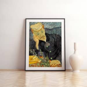 Vincent Van Gogh Portrait of Dr. Gachet Print, Framed Impressionist Wall Art Reproduction for Living Room and Office Décor, Stunning Gift Idea - photo #10