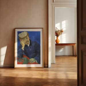 Portrait of Dr. Gachet Vincent Van Gogh Artwork, Classic Impressionist Framed Fine Art Print of Famous Painting for Gallery Wall or Home Decor - photo #15