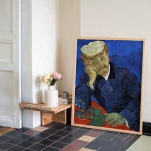 Portrait of Dr. Gachet Vincent Van Gogh Artwork, Classic Impressionist Framed Fine Art Print of Famous Painting for Gallery Wall or Home Decor - photo #1