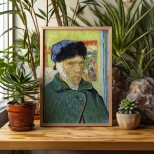 Vincent Van Gogh Self-Portrait with Bandaged Ear Fine Art Print, Timeless Impressionist Artwork Reproduction for Living Room and Office Decor