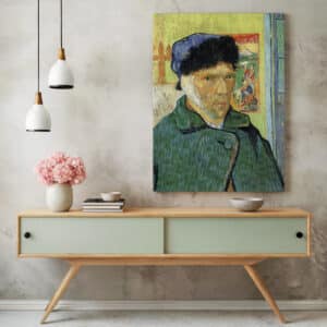 Vincent Van Gogh Self-Portrait with Bandaged Ear Wall Art, Timeless Art Reproduction Canvas for Home, Great Housewarming or Moving Gift