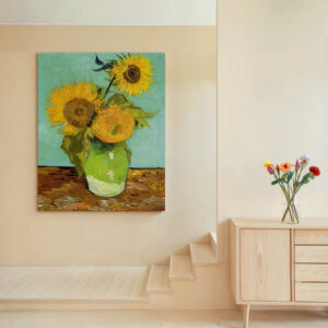 Sunflowers by Vincent Van Gogh Canvas, Classic Impressionist Print Artwork for Timeless Home Decor, Thoughtful Art Reproduction Gift - photo #5