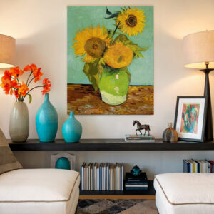 Sunflowers by Vincent Van Gogh Canvas, Classic Impressionist Print Artwork for Timeless Home Decor, Thoughtful Art Reproduction Gift - photo #7