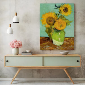 Sunflowers by Vincent Van Gogh Canvas, Classic Impressionist Print Artwork for Timeless Home Decor, Thoughtful Art Reproduction Gift - photo #2