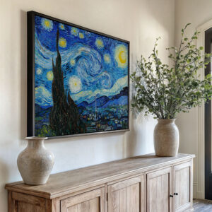 The Starry Night by Vincent van Gogh Print on Canvas, Elegant Historical Art Reproduction, Timeless Impressionist Home Decor and Perfect Gift - photo #5