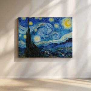 The Starry Night by Vincent van Gogh Print on Canvas, Elegant Historical Art Reproduction, Timeless Impressionist Home Decor and Perfect Gift - photo #4