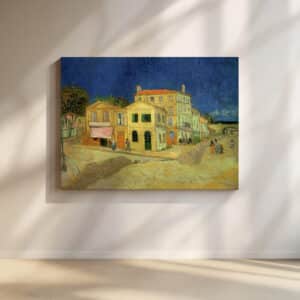 Vincent Van Gogh The Yellow House Artwork, Canvas Print Art Reproduction of Famous Impressionist Painting, Unique Home Wall Decor Gift