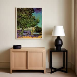 Vincent Van Gogh Chestnut Trees in Blossom Wall Art, Framed Impressionist Art Reproduction Print for Gallery Walls, Perfect Home Decor Gift - photo #1