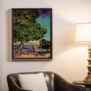 Vincent Van Gogh Chestnut Trees in Blossom Wall Art, Framed Impressionist Art Reproduction Print for Gallery Walls, Perfect Home Decor Gift