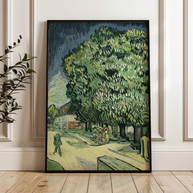 Vincent Van Gogh Chestnut Trees in Blossom Artwork, Impressionist Fine Art Print for Wall Art & Home Decor, Perfect Gift for Art Lovers & Collectors