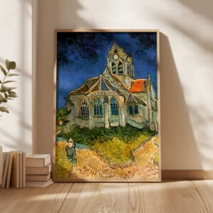 Vincent Van Gogh The Church at Auvers Artwork, Framed Art Reproduction Print of Timeless Impressionist Masterpiece for Home and Office Decor - photo #4