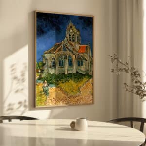 Vincent Van Gogh The Church at Auvers Artwork, Framed Art Reproduction Print of Timeless Impressionist Masterpiece for Home and Office Decor - photo #11