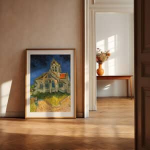 Vincent Van Gogh The Church at Auvers Artwork, Framed Art Reproduction Print of Timeless Impressionist Masterpiece for Home and Office Decor - photo #12