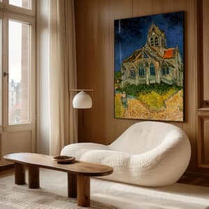 Vincent Van Gogh The Church at Auvers Artwork, Framed Art Reproduction Print of Timeless Impressionist Masterpiece for Home and Office Decor - photo #17