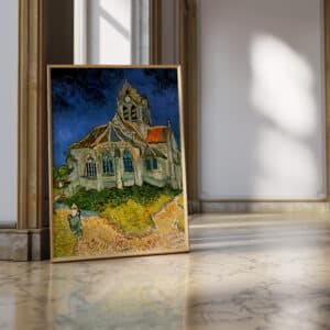 Vincent Van Gogh The Church at Auvers Artwork, Framed Art Reproduction Print of Timeless Impressionist Masterpiece for Home and Office Decor - photo #18