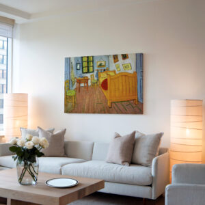 Vincent's Bedroom in Arles by Van Gogh Wall Art, Classic Fine Art Reproduction Canvas Print, Home Decor for Living Room or Gallery Decor Gift - photo #9