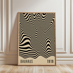 Bauhaus Style Wall Art, Retro Inspired MCM Mid Century Modern Geometric Art for Minimalist Home, Artistic Gift for Creative Friends - photo #13
