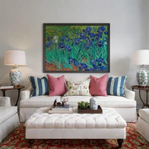 Vincent Van Gogh Irises Artwork Fine Art, Classic Impressionist Print Wall Art for Living Room, Perfect Timeless Wedding Gift for Art Enthusiasts