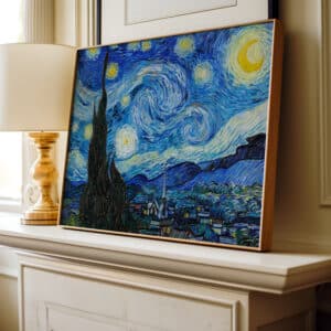 Vincent Van Gogh The Starry Night Fine Art Print, Classic Framed Wall Art for Home Decor, Timeless Artwork Gift for Weddings and Offices - photo #3