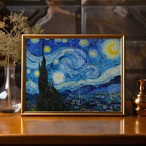 Vincent Van Gogh The Starry Night Fine Art Print, Classic Framed Wall Art for Home Decor, Timeless Artwork Gift for Weddings and Offices - photo #8