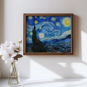 Vincent Van Gogh The Starry Night Fine Art Print, Classic Framed Wall Art for Home Decor, Timeless Artwork Gift for Weddings and Offices - photo #7