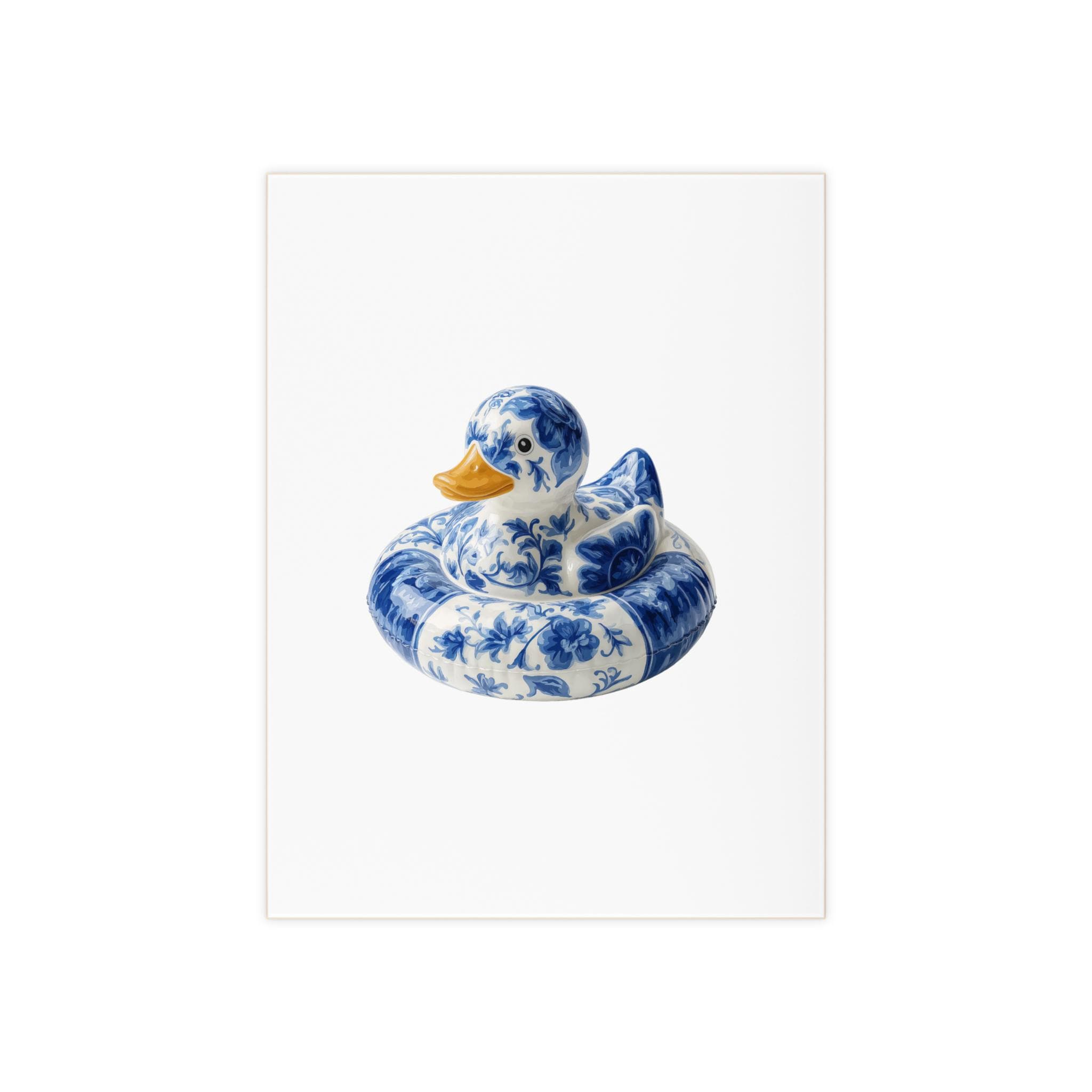 Delft Blue Duck Ceramic Tile – Decorative Azulejo Art for Shelf Styling, Desk Display & Coastal Home Decor - photo #9