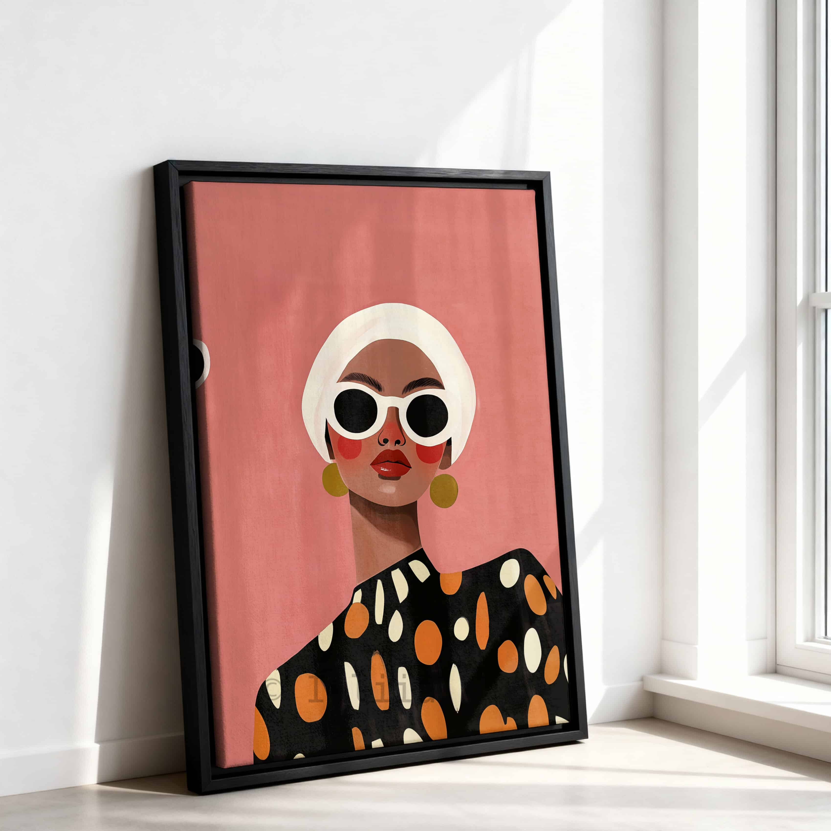 Gallery Wall Set of Three Canvas Prints with Modern Fashion Figures, Curated Art Arrangement for Living Room or Hallway Display - photo #13
