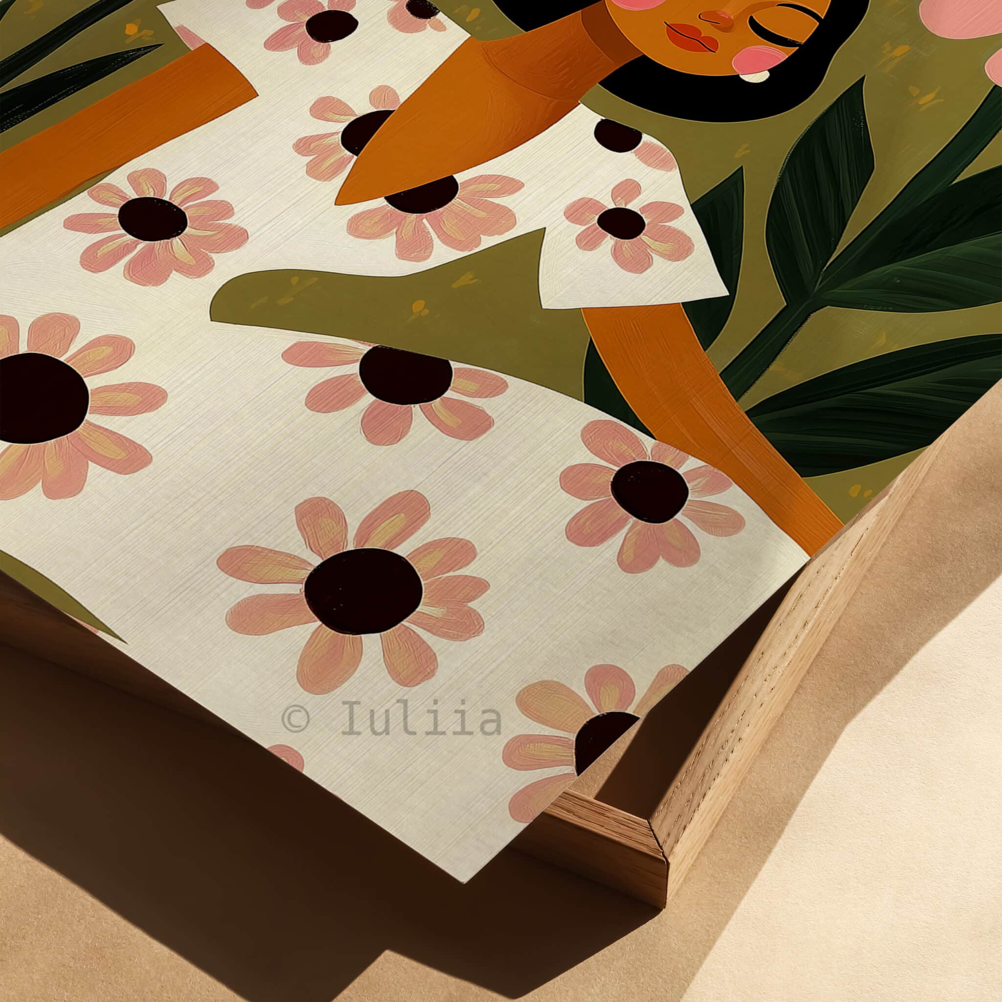 Woman Among Pink Flowers Print, Floral Girl Art, Botanical Wall Decor for Bedroom, Gallery Wall and Feminine Home - photo #1