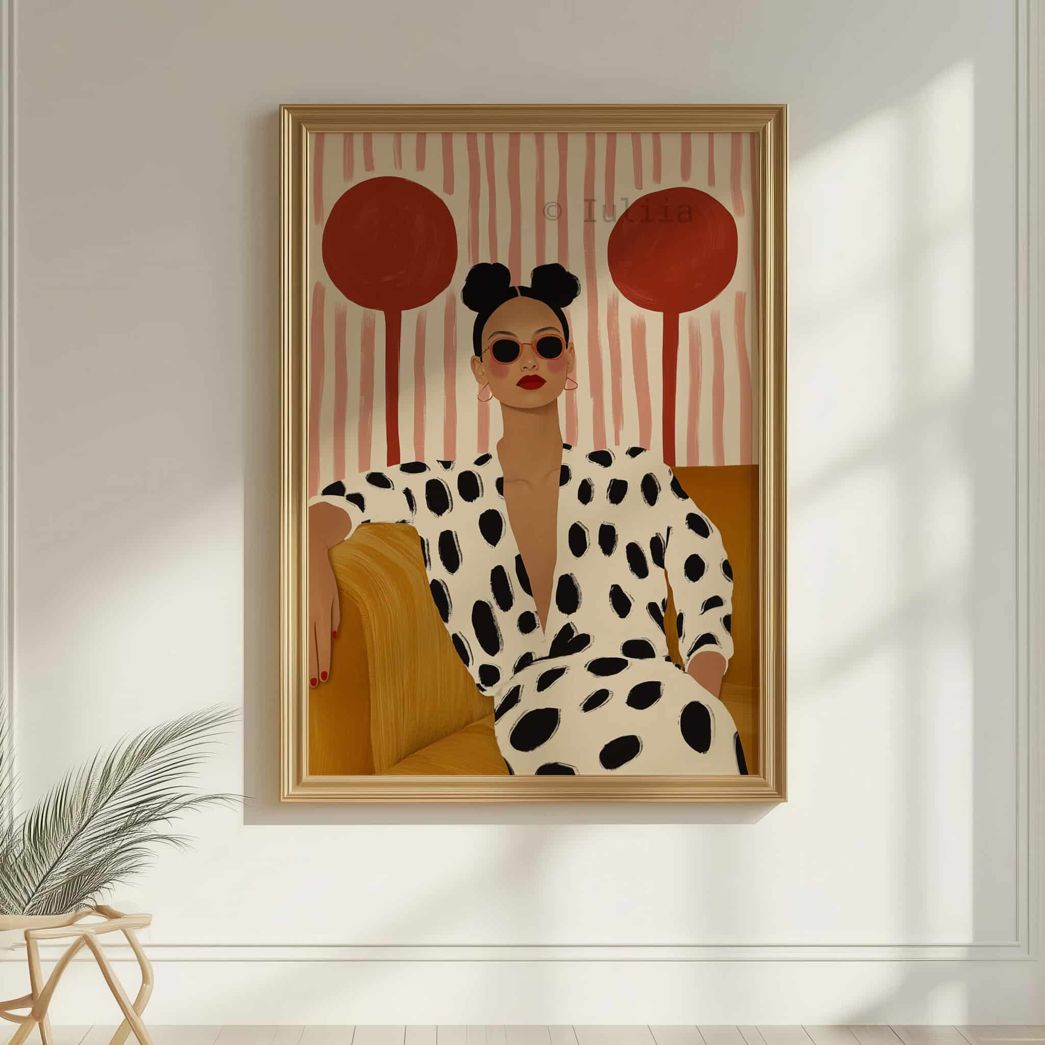 Stylish Woman Art Print, Modern Fashion Portrait, Chic Bedroom Decor, Vanity Room Wall Decor - photo #7