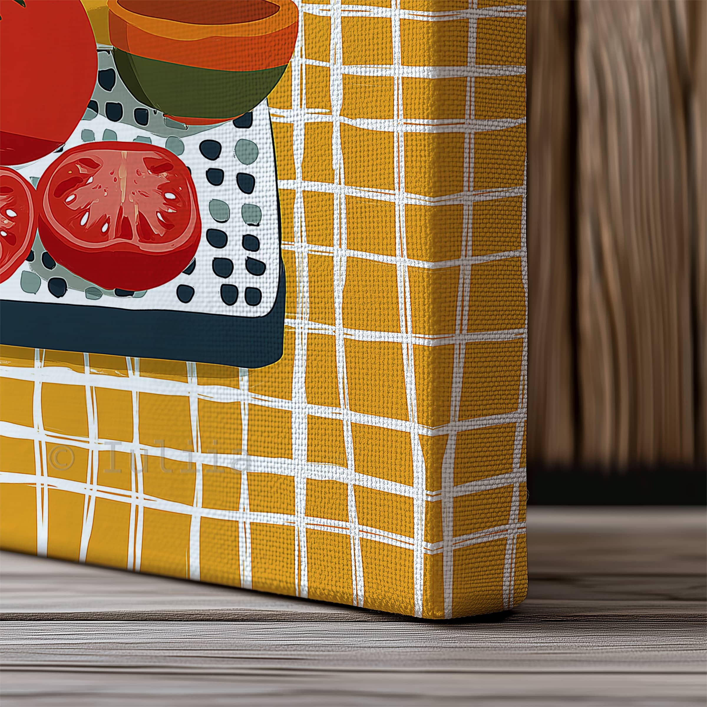 Market Fresh Produce Art Canvas, Tomato Still Life Print, Harvest Kitchen Decor, Colorful Botanical Illustration Artwork - photo #16