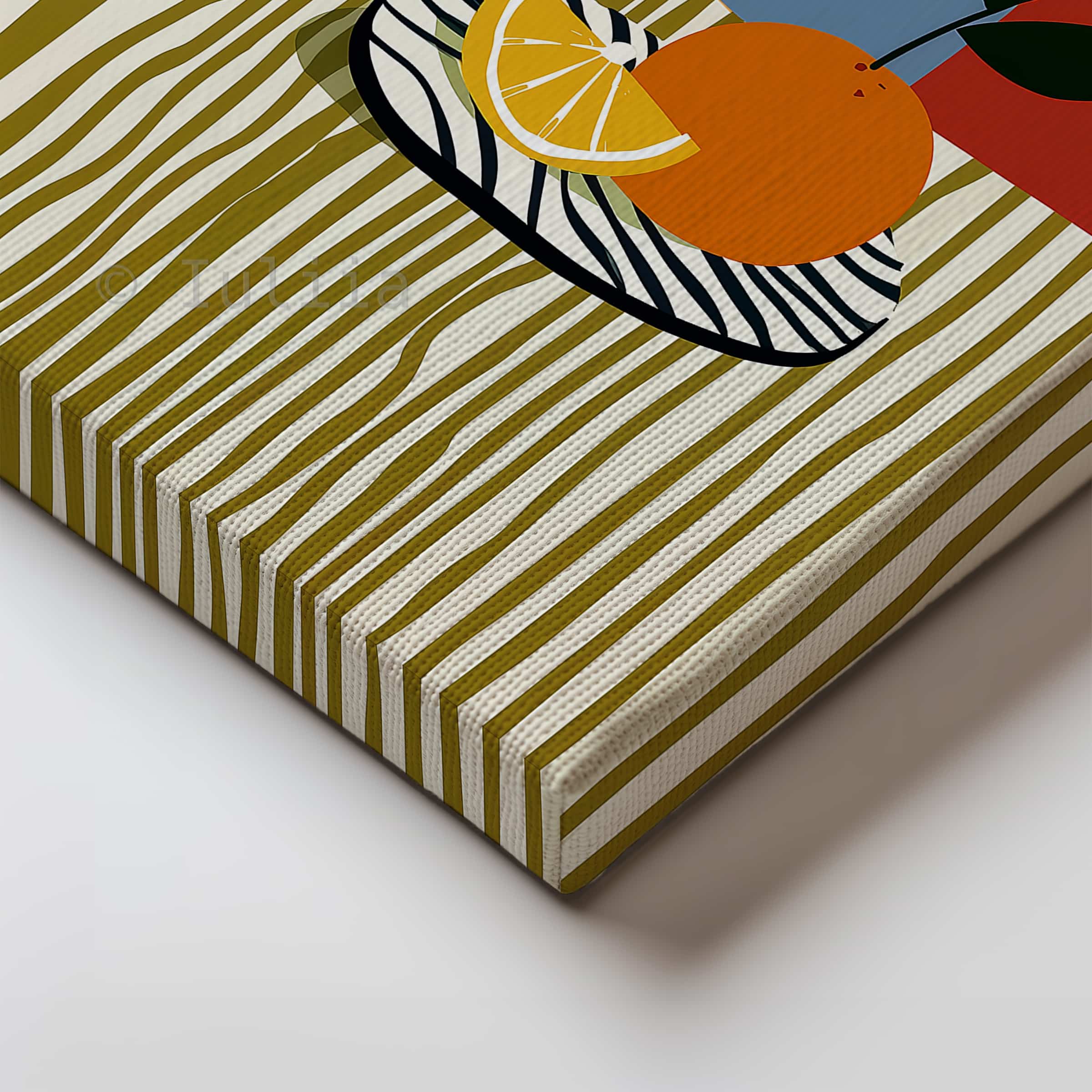 Harvest Inspired Decor Canvas, Citrus Still Life Print, Orange and Lemon Artwork, Colorful Kitchen Wall Decor - photo #1